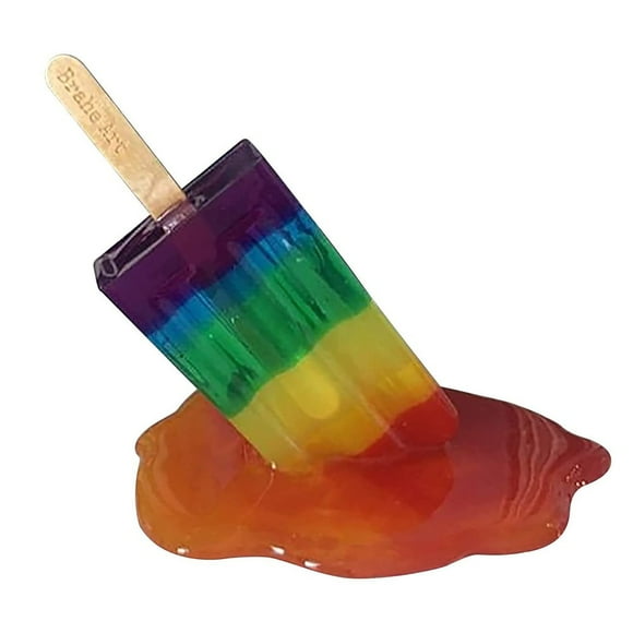 Ice Cream Ornaments - Artificial Melting Popsicle Sculpture (Multicolor)