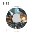 thumbnail image 4 of Kdxio Cute Skeletons Figurines Print Shower Cap for Women,Elastic and Reusable,Double Waterproof Layers Bathing Hat, 4 of 6