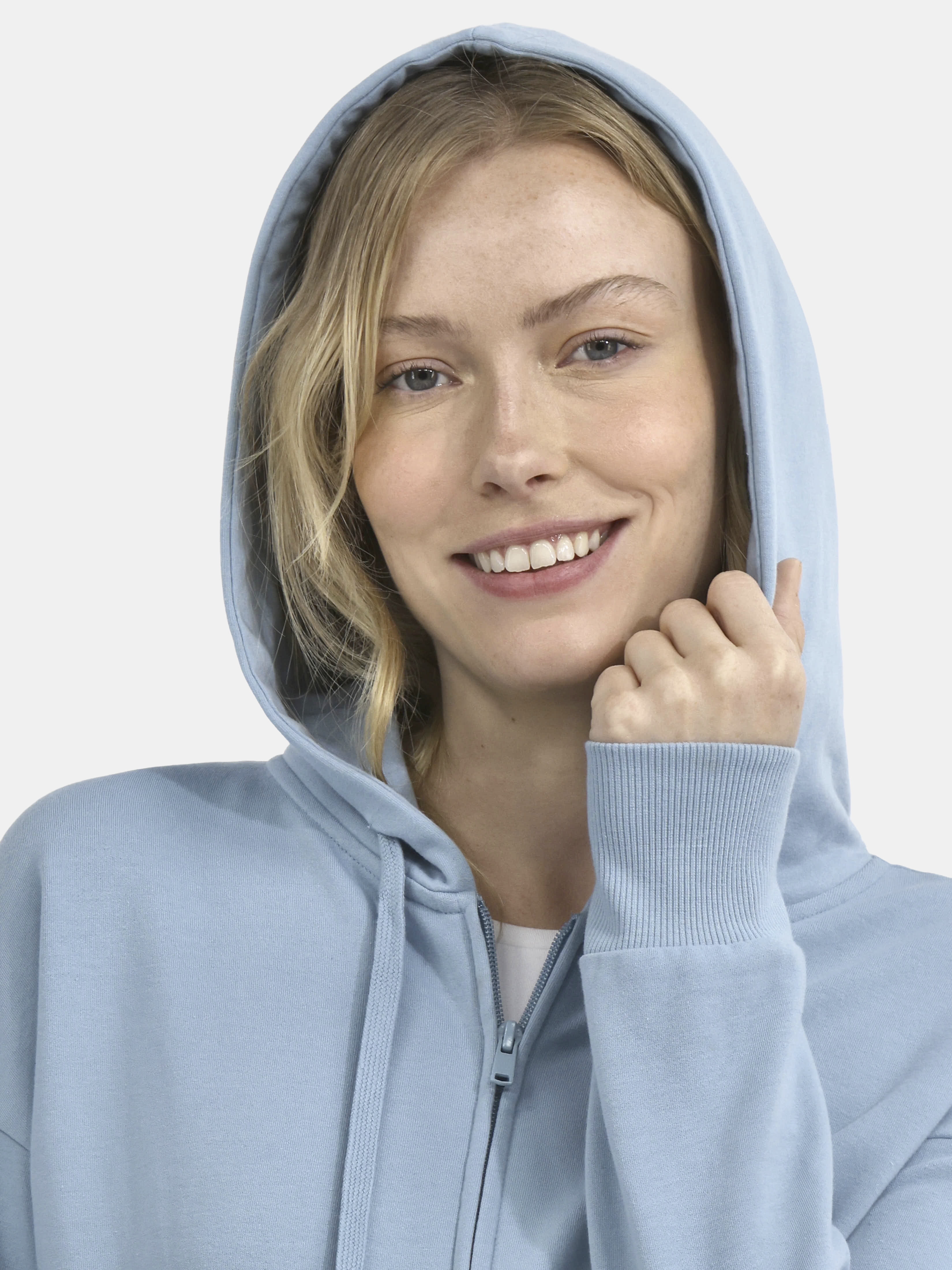 Time and Tru Women's and Women’s Plus Zip Front Fleece Hoodie Jacket, Sizes XS-4X