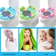 thumbnail image 4 of Baby Potty Trainer Asiento De Entrenamiento Para El Inodoro Antideslizante, Asas Asiento De Inodoro Auxiliar Para Niños Que Desarrolla Un Buen Hábito De Orinar De Forma Linda, 4 of 8