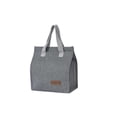 thumbnail image 1 of Bearachild Bolsa de almuerzo de tela Oxford con aislamiento de papel de aluminio, enfriador de alimentos, contenedor de almacenamiento para Picnic, bolso Organizadores de utensilios de cocina Gris Bearachild HA069872-02, 1 of 6