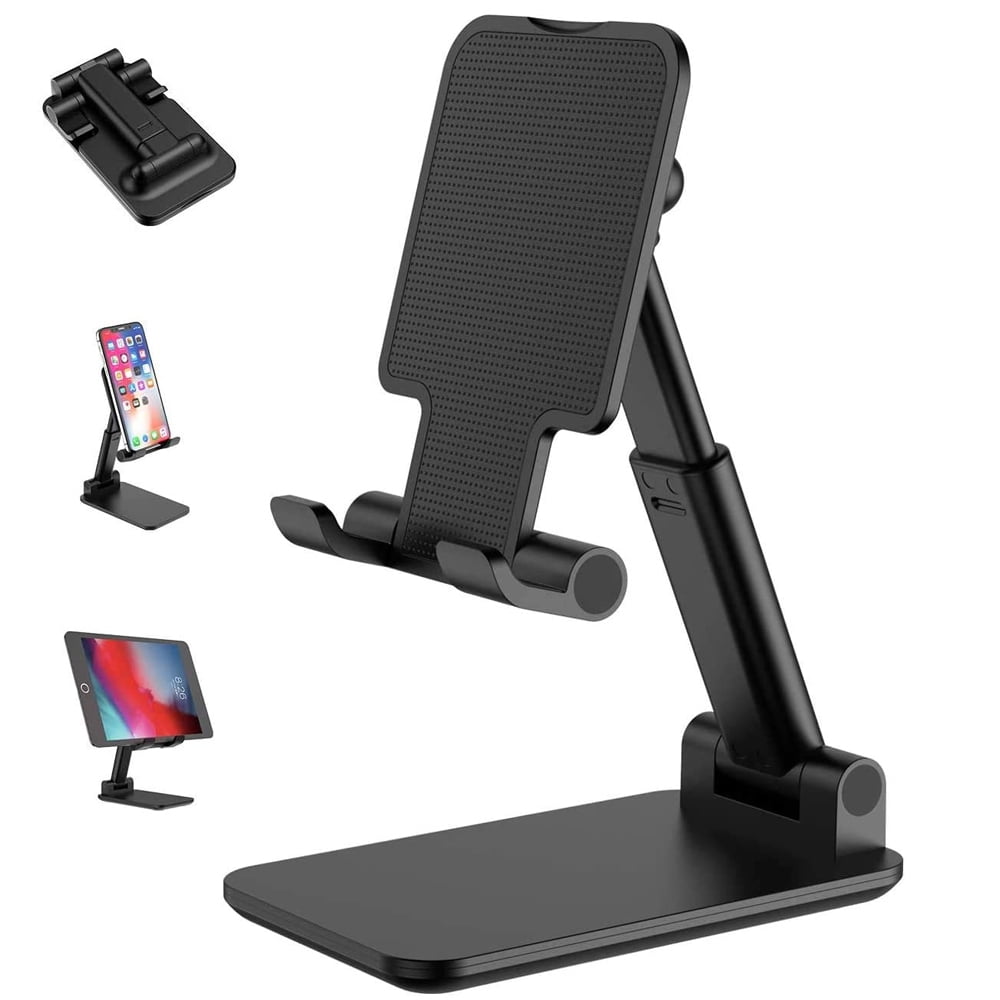 Support Universel Pliable Pour Téléphone Et Tablette - Aluminium, Réglable, Bureau
