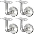 thumbnail image 1 of 304 Stainless Steel Handrail Bracket For Stair Railing Wall Bracket Wood Railing Silver (4 Pieces), 1 of 4