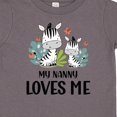 thumbnail image 4 of Inktastic Zebra My Nanny Loves Me Boys or Girls Toddler T-Shirt, 4 of 5
