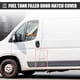 thumbnail image 2 of Cubierta de escotilla para puerta de llenado de tanque de combustible Unique Bargains para Ram ProMaster 1500 2014-2021 ABS blanco, 2 of 7