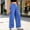 Navy # girls Pants, variant on Falkdiz Girls Denim Pants Outdoor Gift Trousers Relaxed fit Wide Leg Solid Color Elastic Waist Drawstring Pockets for Girls Casual , Black , Size: 10