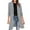 Gray, variant on Long Lapel Blazers for Women ,Ladies Casual Work Office Blazer Suits Plain Solid Color Coat Tops Open Front Button Cardigan Business Formal Blazers Suit Womens Lightweight Outwear Outfit