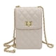 thumbnail image 1 of Bolso bandolera blanco simple Bolso de hombro para niña Mini cadena para teléfono móvil a la moda, 1 of 5
