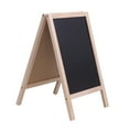 thumbnail image 1 of 25*40cm Mini Wooden Tripod Blackboard Double Side Message Board for Children Bar Counter, 1 of 4