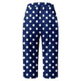 thumbnail image 4 of ANINEO Women Polka Dot Fashion Comfortable Casual Mid Waist Sport Pants Birthday Ladies Solid Color Summer Trousers, 4 of 5
