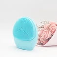 thumbnail image 3 of Cepillo de limpieza facial fabricado con silicona suave ultra higiénica, cepillo facial vibratorio sónico impermeable para limpieza profunda, exfoliación suave, 3 of 3