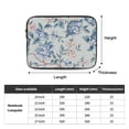 thumbnail image 3 of Floral Pattern Vintage Portable Laptop Sleeve Compatible with MacBook Air Notebook Computer Case for Men Women College School Students, 3 of 7