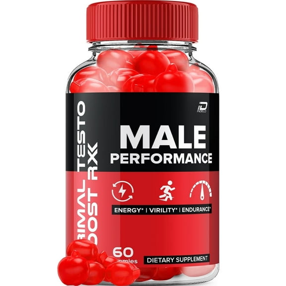 Primal Testo Boost RX Gummies for Men - PrimalTesto Boost RX Male Performance, Energy, Male Enhancement, Primaltestoboostreviews, 60 Gummies