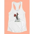 thumbnail image 3 of Schnauzer On Penny Farthing Racerback Tank Women -Fab Funky Designs, Female XX-Large, 3 of 4