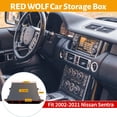 thumbnail image 2 of Red Wolf Almacenamiento De Bolsillo Para Radio De Coche Selecto Para Nissan Pathfinder/Frontier/Aramda/2004-2020 Sentra/Armada 2005-2018 Xterra 2004-2015 Estéreo De Un Solo Din Contenedor De Almacenam, 2 of 7