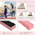 thumbnail image 5 of Spaco 7 Feet Folding Portable Floor Balance Beam with Handles for Gymnasts-Pink, Non Slip Rubber Base, Professional Gymnastics Beam for Home Training, 5 of 7