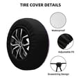 thumbnail image 2 of Susaid Fish Scale1 Print Tire Covers,Waterproof Anti-UV Snow Sun Rain Tire Covers for RV,Truck, SUV, Trailer, Camper-16 inch, 2 of 6