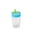 Sky Blue, variant on hulanddfd Cute Straws Cup, Mini Plastic Cup with Reusable Flexible Straws and Black Lid Dishwasher Safe for Travel Outdoor and Daily Use