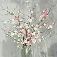 thumbnail image 3 of Jensen, Asia 20x20 Black Modern Framed Museum Art Print Titled - Delicate Pink Blooms, 3 of 5