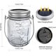 thumbnail image 5 of Luces solares al aire libre, 2 piezas LED Solar Mason Jar Lights Garden Ip65 Farol solar impermeable para Navidad, patio, decoración de bodas (blanco cálido) esquí esquí Gafas de esquí, 5 of 5