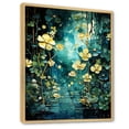 thumbnail image 2 of Designart "modern Forest River Pulse III" Landscape Lake River Floater Framed Wall Art Print, 2 of 7
