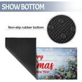 thumbnail image 5 of Christmas Kitchen Mats Set of 2, 17x30 + 17x47 Inch Xmas Kitchen Rugs, "Merry Christmas And Happy New Year" Pinecone & Star Decor, Non - Slip Floor Mats for Kitchen, Dining Area Christmas Decoration, 5 of 6