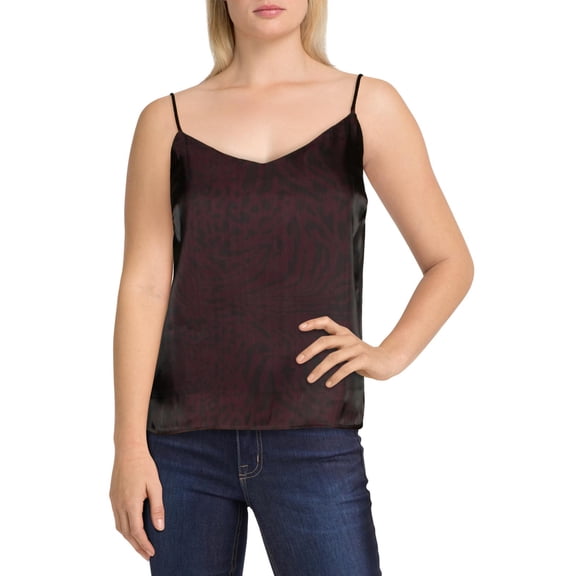 Joe's Jeans Womens Satin Animal Print Tank Top