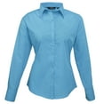 thumbnail image 4 of Premier Womens Poplin Long-Sleeved Blouse, 4 of 5