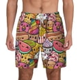 thumbnail image 2 of Goofa Fruit-Flavored Ice-Cream Printed Men's Swim Trunks Board Shorts Quick Dry Mens Swimming Trunks with Compression Liner,Breathable Fit Hawaii Beach Shorts-Small, 2 of 9
