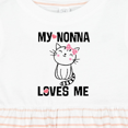 thumbnail image 4 of Inktastic Nonna Loves Me Girls Girls Baby Dress, 4 of 5