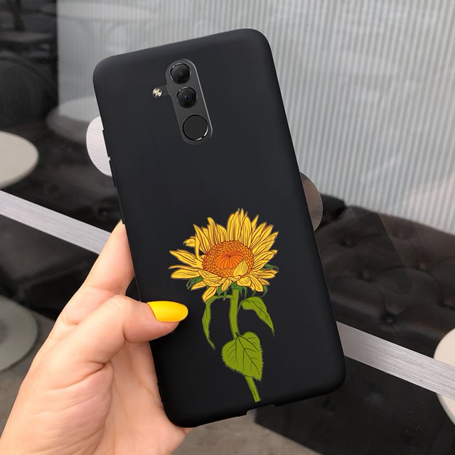 Case For Huawei Mate 20 Lite Soft Cute Cartoon Flower Silicone Phone Cases for Hauwei Mate 20 Lite SNE-LX1 Funda Back Cover 6.3" case-c18 Mate 20 Lite