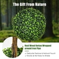 thumbnail image 2 of Costway 30" Artificial Topiary Triple Ball Tree Indoor Outdoor UV Resistant, 2 of 10