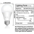 thumbnail image 4 of 3 Way LED Light Bulbs 50 100 150W Equivalent A21,Three Way Light Bulb 5000K Daylight 6W/14W/20W,E26 Base,for Living Room,No Flicker,6 Pack, 4 of 7
