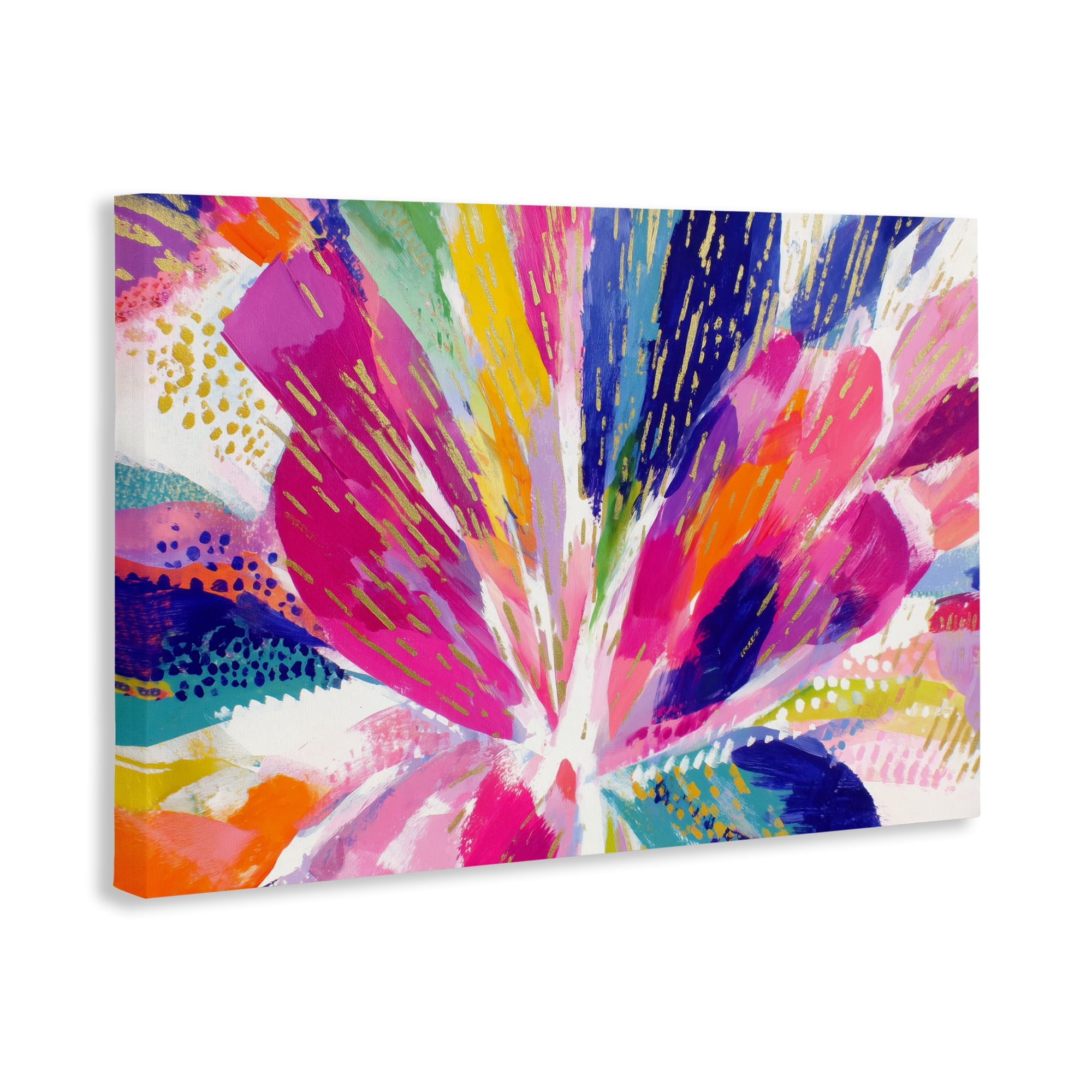 Stupell Industries Flower Burst in Vibrant Tones Canvas Wall Art, design by Chromatic Storm Studio