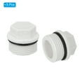 thumbnail image 3 of Unique Bargains G3/4' Outer Hex Male Thread PPR Pipe Fitting End Cap, Tubing Stopper for Preventing Leakage, White 5Pcs, 3 of 4