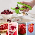 thumbnail image 4 of Deshuesador de cerezas con varilla de acero inoxidable y soporte de silicona de grado alimenticio, herramientas de cocina para deshuesar cerezas para una rápida eliminación de huesos de frutas Ormromra 2033716-1, 4 of 9