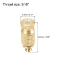 thumbnail image 2 of Unique Bargains Brass Misting Nozzle - 3/16" Threaded 0.5mm/0.02" Orifice Dia Fogging Spray Head Golden, 2 of 4