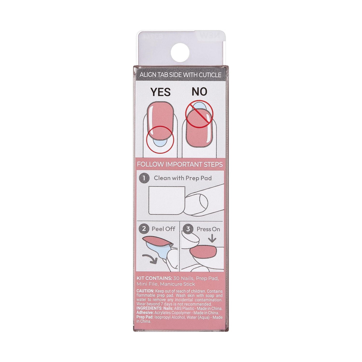 KISS ImPRESS Color - 30 faux ongles, courts