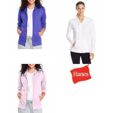 Hanes Women's Athleisure Slub Jersey Full-Zip Hoodie, Sizes S-XXL