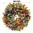 thumbnail image 2 of Large Wreath Sticker Decals For Wall Window Glass Door Holiday Self Removable Festive Art Christmas Car Wreath with Lights Christmas Candy Wreath Cardboard Heart Wreath Merry Christmas Lighted Sign, 2 of 3