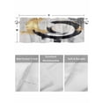 thumbnail image 4 of Valances for Windows Abstract Gold Black Rod Pocket Cafe Window Treatments Valance Curtains for Kitchen Bathroom Laundry Basement Windows 54"x18", 4 of 9