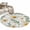 White, variant on Round Rug 4Ft Washable Non-Slip, Spring Daisy Circle Area Rugs for Living Room Bedroom, Farmhouse Country Flower Leaf Plant Wood Grain Indoor Floor Mats Carpet Runner for Home Decor Aesthetic