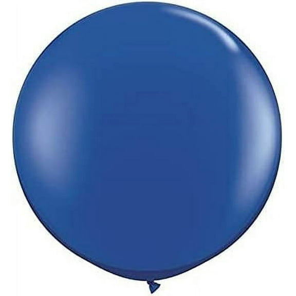 PMU Premium Latex Balloons - Jumbo Size Balloons for Birthdays, Wedding Parties, Baby Shower, Indoor & Outdoor Party Events & Decoration Supplies - Made in USA, 36 Inch Navy Blue, Pkg/2