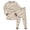Khaki, variant on PFWOWB 2 Piece Kids Mummy Graphic Pajama Set with Long Sleeve Top and Printed Pants (Orange,2-3 Years)