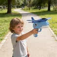 thumbnail image 5 of syligr Dinosaur Plane Launcher Gun Toys for Boys Girls Age 3-8, Stomp Rocket Glider Toy with Cute Dino, Aircraft for Outdoor Play, Hand-Throw Slingshot Plane for Backyard Game, Birthday Gift for Kid, 5 of 6