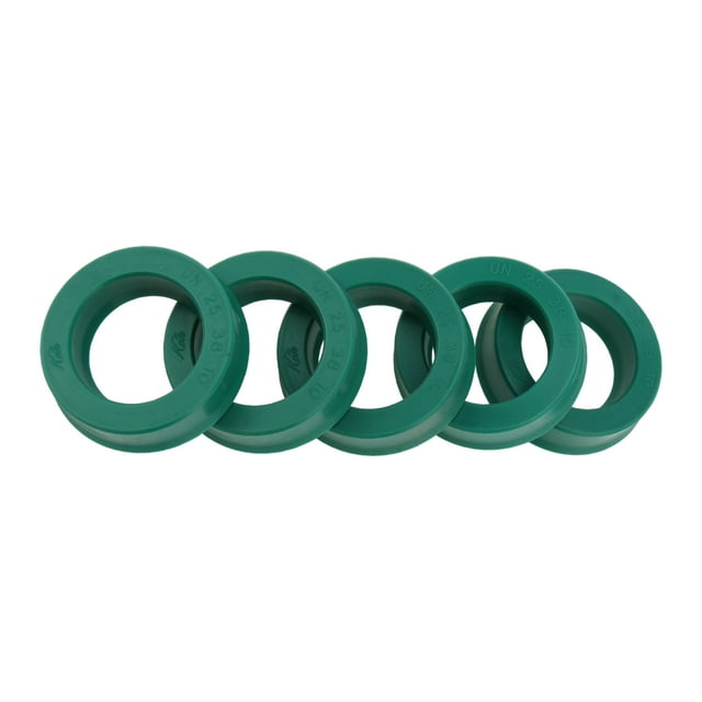 Anillo de Sello de Aceite Universal Labio UN Sello de Eje Rotativo 25x38x10mm Alta Presión TPU Verde 5 Pcs