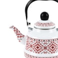 thumbnail image 4 of Toystoory Enamel Tea Kettle Tableware Teapot Water Kettle for Kitchen Picnic Camping  Teteras, 4 of 5