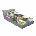 thumbnail image 3 of Ambesonne Vintage Fitted Sheet & Pillow Sham Set, Town Night Watercolor, Queen, Multicolor, 3 of 3