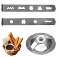 thumbnail image 1 of Set of 2 Biscuit Attachment Accessories,8 Shapes,Biscuit Attachment with Connecting Ring, for Meat Mincer,Food Processor, 1 of 7