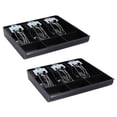 thumbnail image 1 of 2X 3-Grid Money Cash Coin Register Insert Tray Replacement Cashier Drawer Storage Register Tray Box Classify Store, 1 of 8